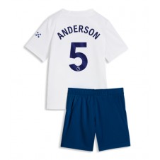 Manchester City Elliot Anderson #5 Tredjeställ Barn 2026-27 Korta ärmar (+ Korta byxor)
